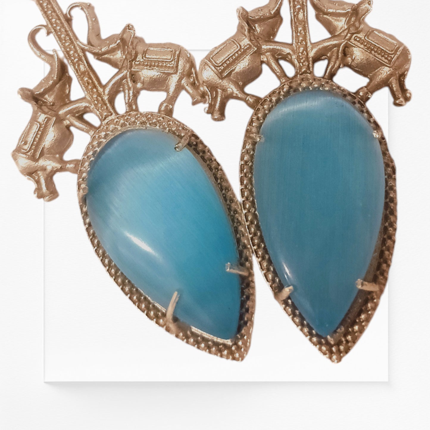 Blue-Monalisa-Stone-Costume-Earrings