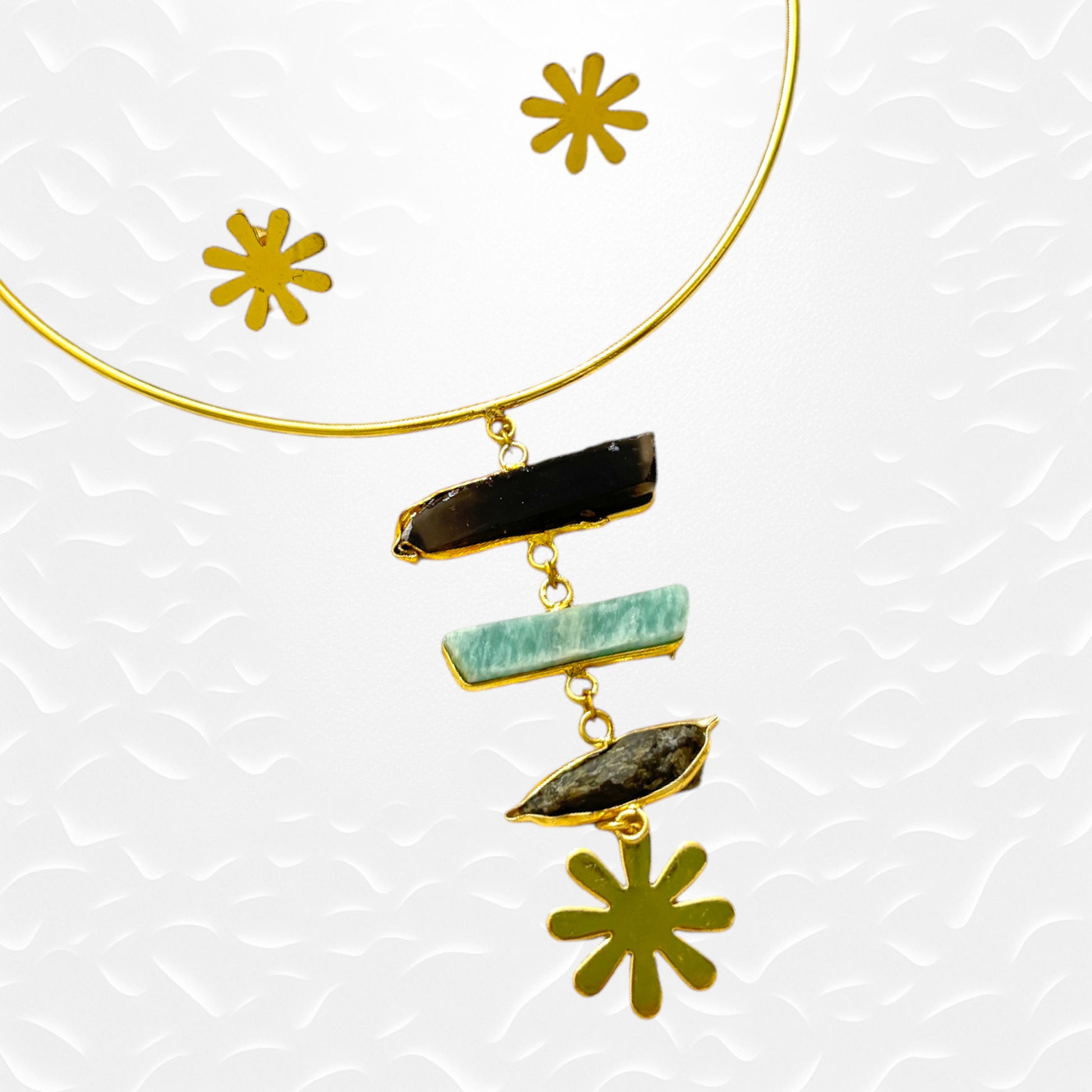 Brass-Statement-Jewelry-Sets-With-Small-Earrings