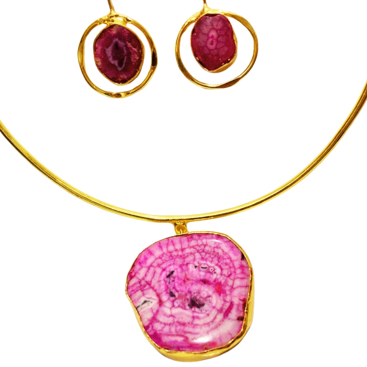 pink-gold-statement-choker-necklace
