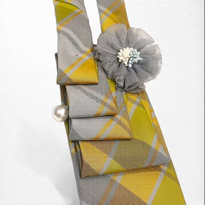 Meauiful’s Green Grey Necktie Necklace