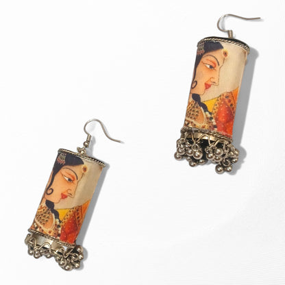 Meauiful’s Mughal Style Boho Silver Earrings