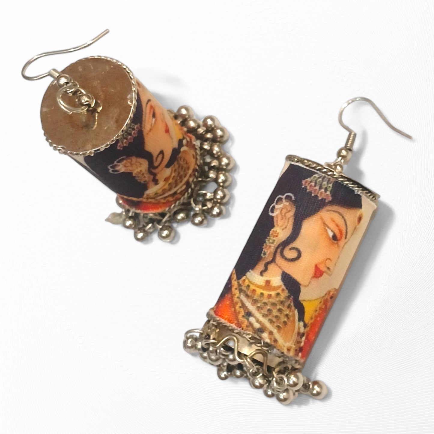 Meauiful’s Mughal Style Boho Silver Earrings