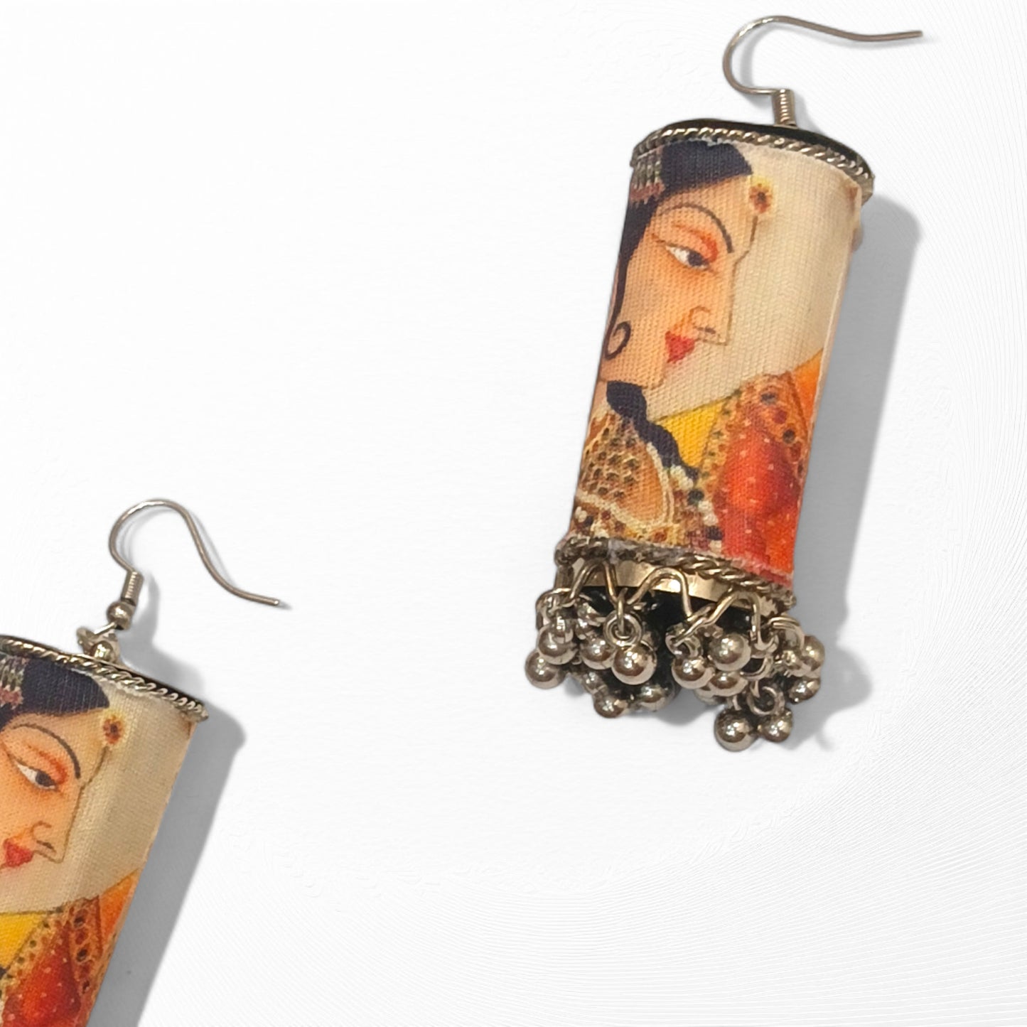 Meauiful’s Mughal Style Boho Silver Earrings